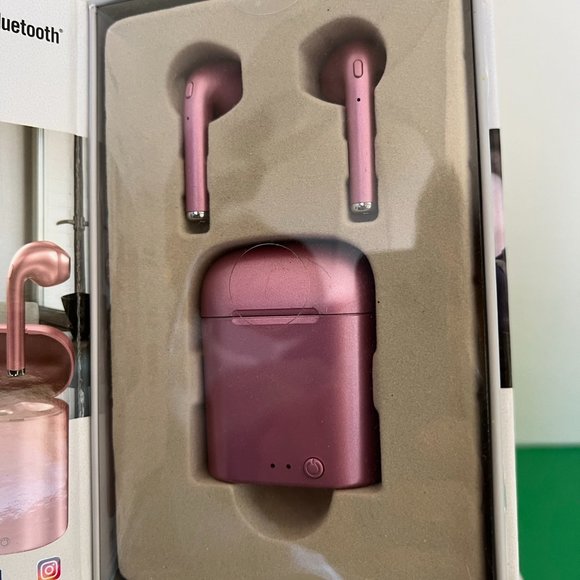 Pom Gear Headphones Pom Gear Smart Pods Bluetooth True Wireless Stereo Rose Pink Earphones